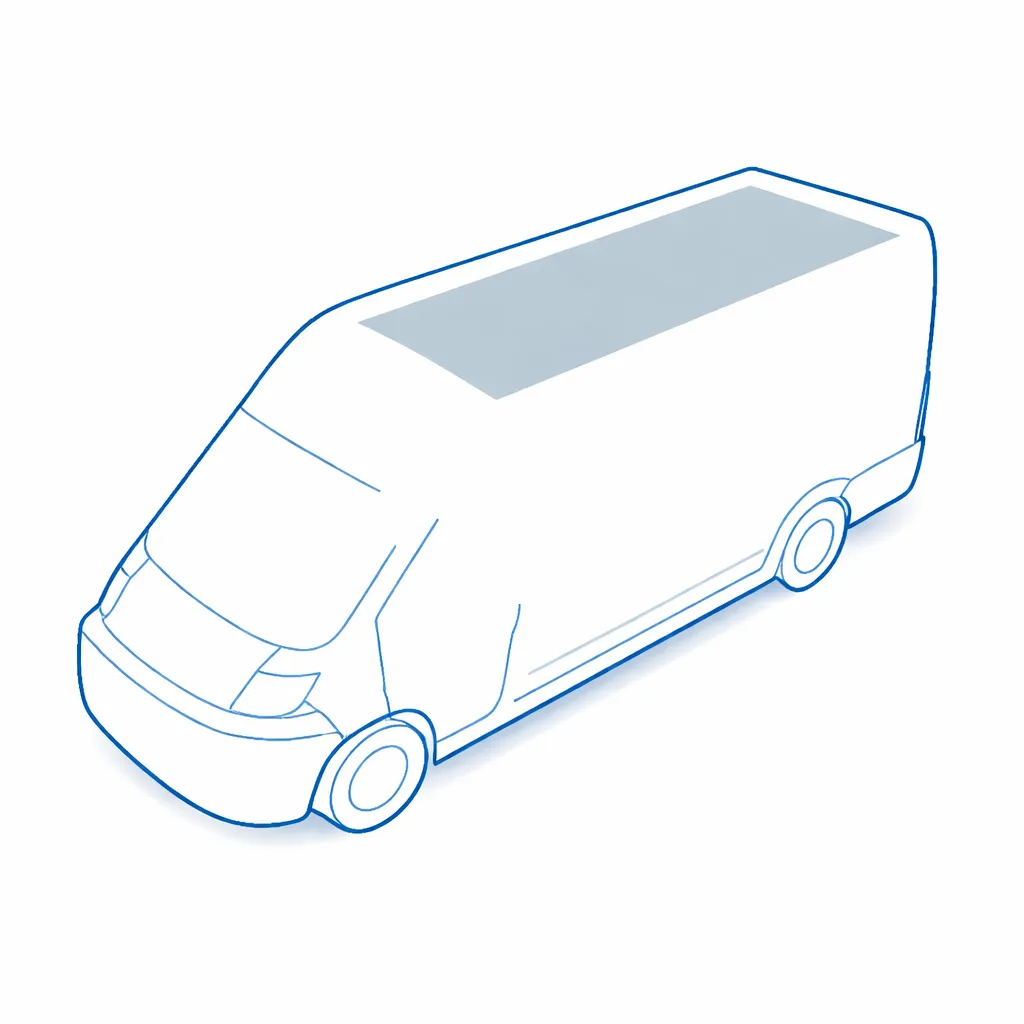 Deckenverkleidung Hold grau lackiert 4 mm für Fiat Ducato L2H2 3450 SD2 FWD H2 Both sides Dachverkleidung