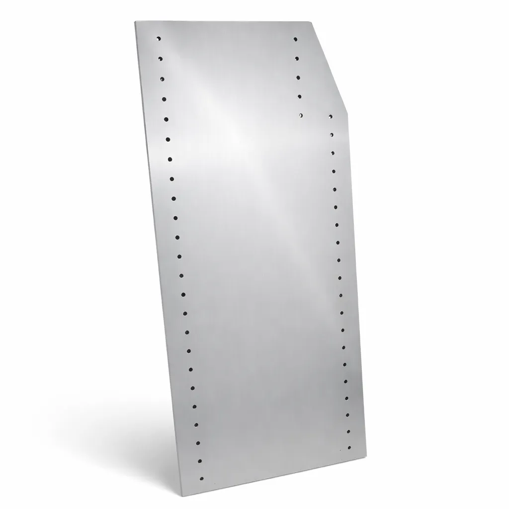 [40154] Seitenteil 370x960 geschnitten eloxiert