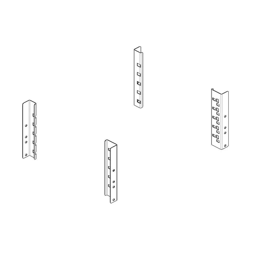 Adapter für Schubladen- und Koffertablarmontage an Flanken