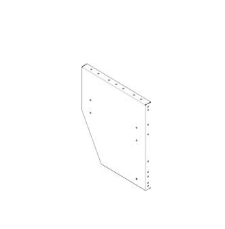 FLANKE FÜR RADKASTENVERKLEIDUNG RECHTS FÜR VW T5 30X402X360